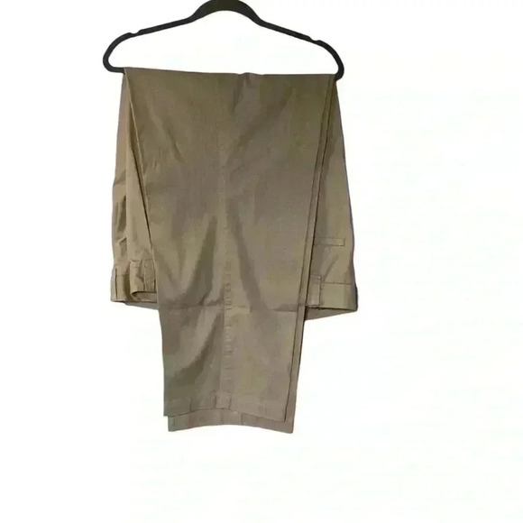 George Foreman Comfort Zone Waist- Relaxer Technology Tan/ Brown Pants 44X30 - Picture 4 of 10